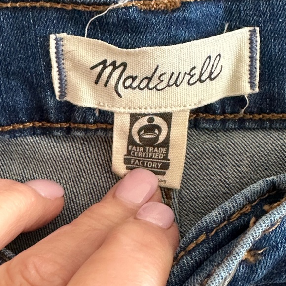 A3 - 197 Madewell straight leg distressed blue denim jeans size 30 straight leg - Picture 6 of 15